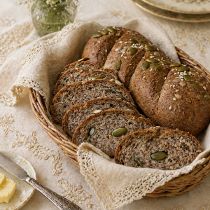baguette keto de almendras con semillas
